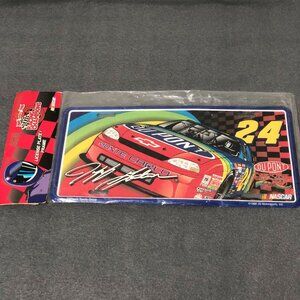 1998 Jeff Gordon #24 Chevy DuPont NASCAR Metal License Plate NOS